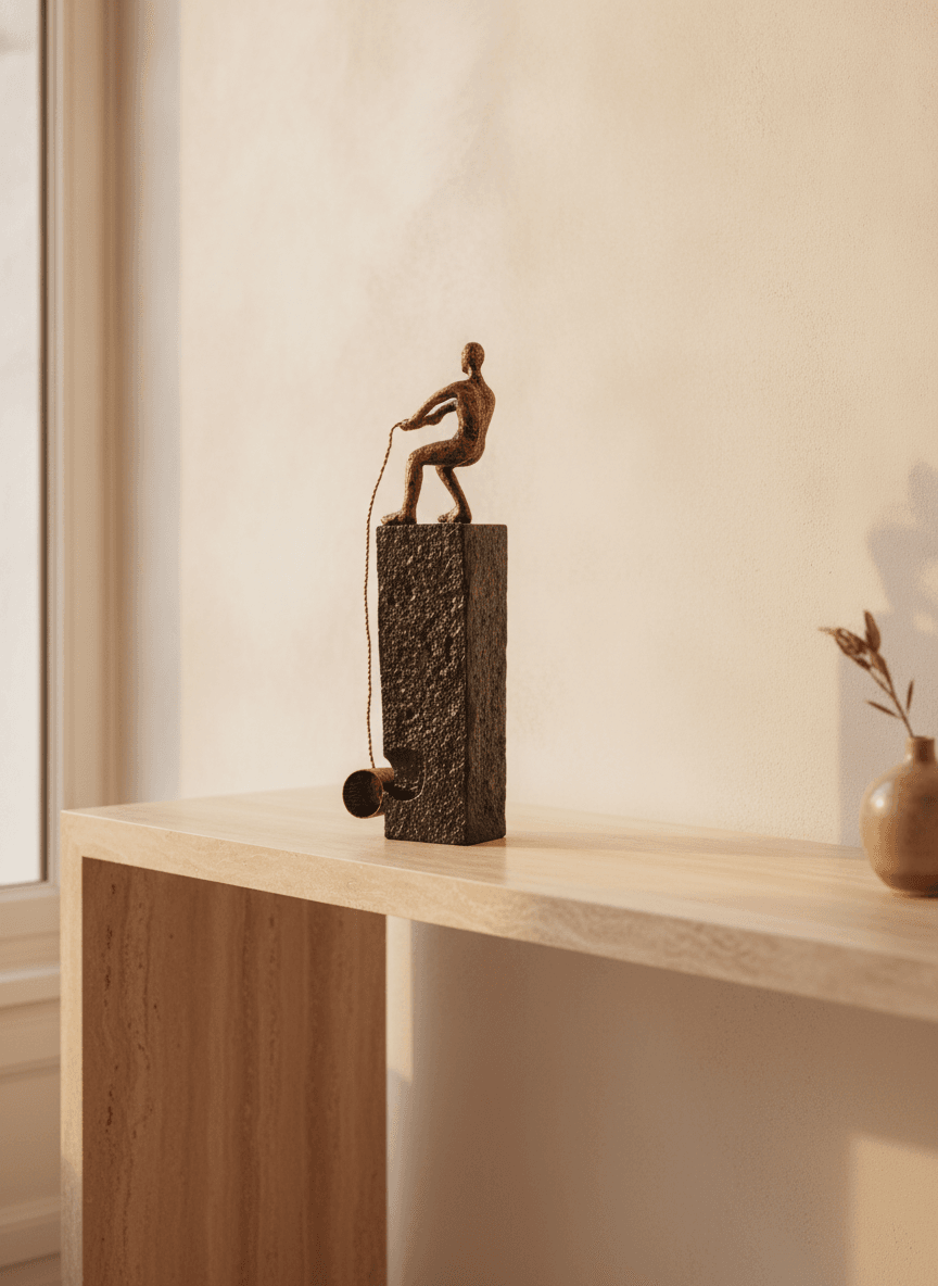 The Bronze Ascent Figure Sculpture